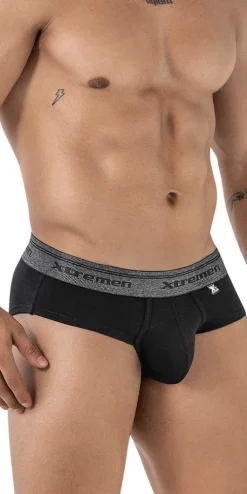 Xtremen 41315 Cotton Blend Briefs Black