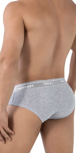 Xtremen 41315 Cotton Blend Briefs Jasper Gray
