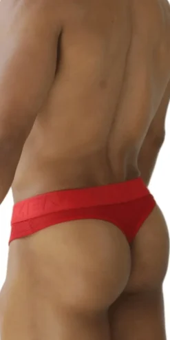Xtremen 91268 Elite Athletic Micro-perforated Performance Thongs Red
