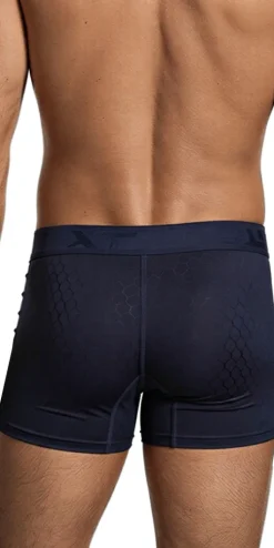 Xtremen 91256 Microfiber Boxer Briefs Dark Blue