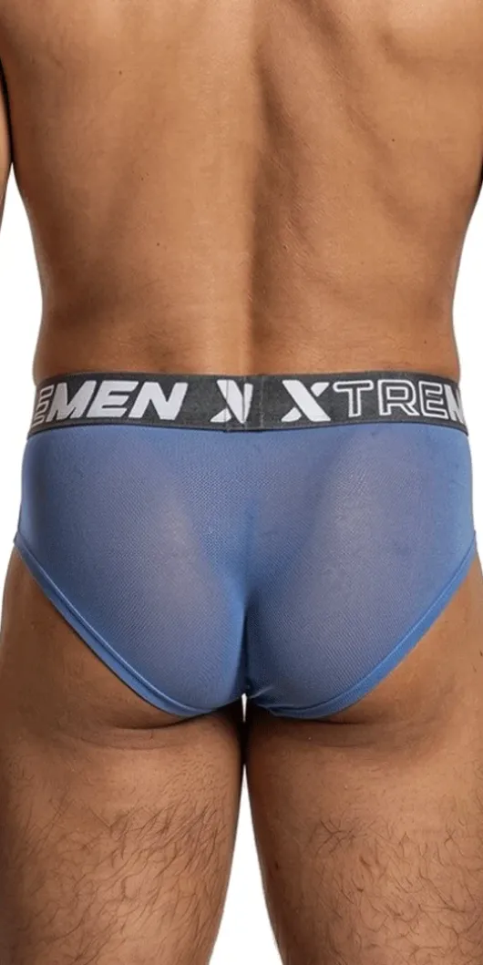 Xtremen 91262 Microfiber Mesh Briefs Blue
