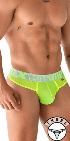 Xtremen 91235 Microfiber Thongs Neon Green