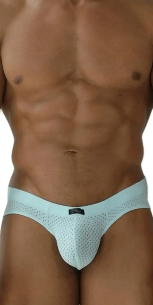 Xtremen 91270 Sleek Low-rise Perforated Briefs Seawater