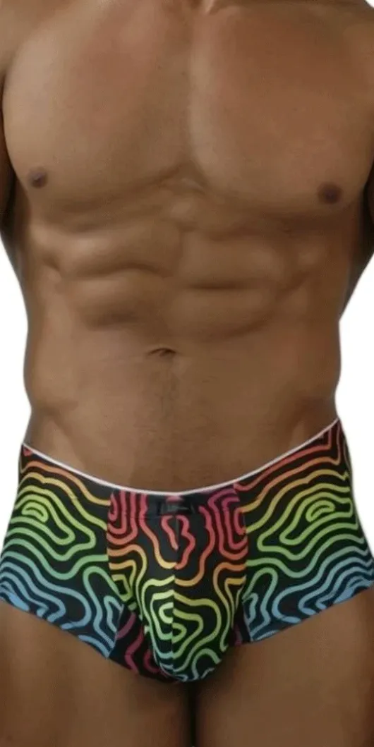 Xtremen 91283 Ultimate Low-rise Rainbow Printed Briefs Labyrinth