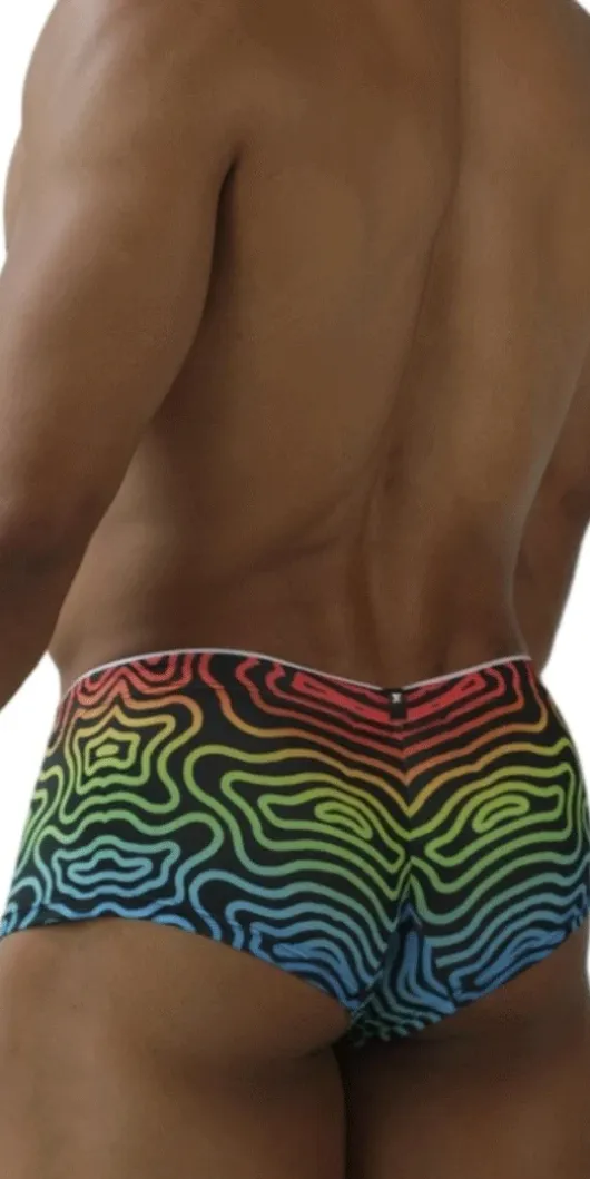 Xtremen 91283 Ultimate Low-rise Rainbow Printed Briefs Labyrinth