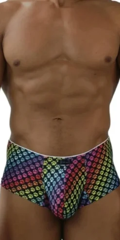 Xtremen 91283 Ultimate Low-rise Rainbow Printed Briefs Paw Print