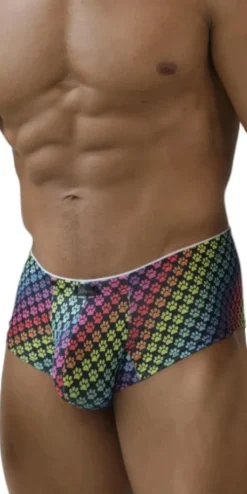 Xtremen 91283 Ultimate Low-rise Rainbow Printed Briefs Paw Print