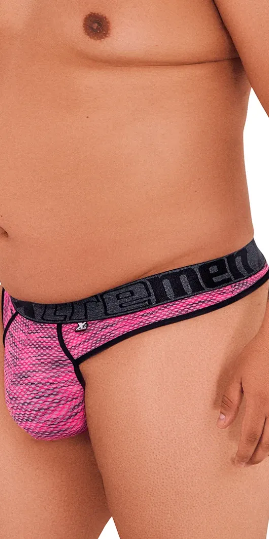Xtremen 91100x Microfiber Mesh Thongs Pink